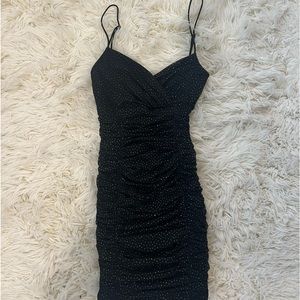 Lucy In the Sky Black Sparkly Mini Dress